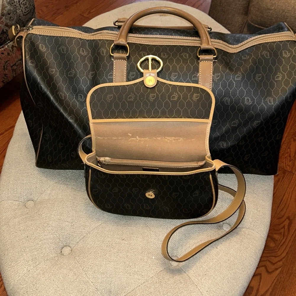 Christian Dior Honeycomb Boston & Shoulder/Crossbody bags 💯 % AUTHENTIC - Picture 11 of 17